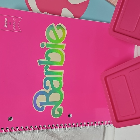 Barbie × Yoobi  Subject Notebook Journal College Ruled Holographic Barbie… - Picture 4 of 5